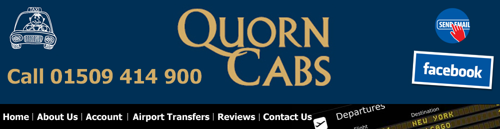 Image of logo for Quorn Cabs, the leading airport transfers company in Quorn, Charnwood, Leicestershire
